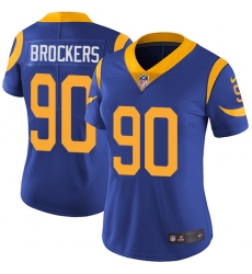 Women's Nike Los Angeles Rams #90 Michael Brockers Elite Royal Blue Alternate NFL Jersey