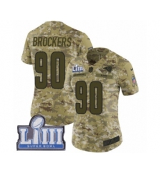 Women's Nike Los Angeles Rams #90 Michael Brockers Limited Olive 2017 Salute to Service Super Bowl LIII Bound NFL Jersey