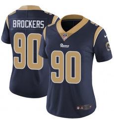 Women's Nike Los Angeles Rams #90 Michael Brockers Navy Blue Team Color Vapor Untouchable Limited Player NFL Jersey
