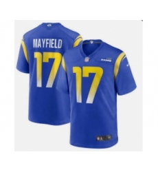 Men's Los Angeles Rams #17 Baker Mayfield Royal Vapor Untouchable Limited Stitched Football Jersey