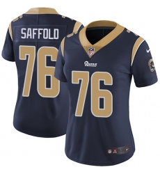 Women's Nike Los Angeles Rams #76 Rodger Saffold Elite Navy Blue Team Color NFL Jersey