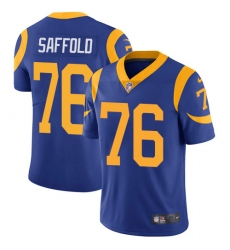 Youth Nike Los Angeles Rams #76 Rodger Saffold Royal Blue Alternate Vapor Untouchable Limited Player NFL Jersey