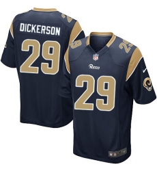 Men's Nike Los Angeles Rams #29 Eric Dickerson Game Navy Blue Team Color NFL Jersey