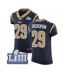Men's Nike Los Angeles Rams #29 Eric Dickerson Navy Blue Team Color Vapor Untouchable Elite Player Super Bowl LIII Bound NFL Jersey