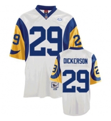 Mitchell and Ness Los Angeles Rams #29 Eric Dickerson Authentic White Throwback NFL Jersey