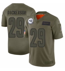 Youth Los Angeles Rams #29 Eric Dickerson Limited Camo 2019 Salute to Service Football Jersey