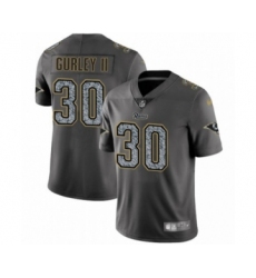 Men's Los Angeles Rams #30 Todd Gurley Limited Gray Static Fashion Limited Football Jersey