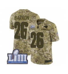 Men's Nike Los Angeles Rams #26 Mark Barron Limited Camo 2018 Salute to Service Super Bowl LIII Bound NFL Jersey