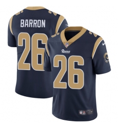 Men's Nike Los Angeles Rams #26 Mark Barron Navy Blue Team Color Vapor Untouchable Limited Player NFL Jersey
