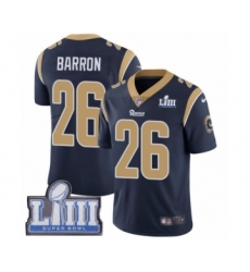 Men's Nike Los Angeles Rams #26 Mark Barron Navy Blue Team Color Vapor Untouchable Limited Player Super Bowl LIII Bound NFL Jersey