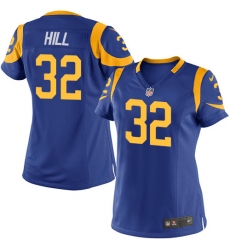 Women's Nike Los Angeles Rams #32 Troy Hill Game Royal Blue Alternate NFL Jersey