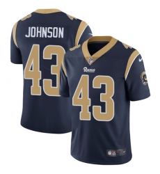 Youth Nike Los Angeles Rams #43 John Johnson Navy Blue Team Color Vapor Untouchable Limited Player NFL Jersey