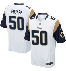 Men's Nike Los Angeles Rams #50 Samson Ebukam Game White NFL Jersey