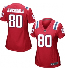 Women's Nike New England Patriots #80 Danny Amendola Game Red Alternate NFL Jersey