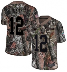 Youth Nike New England Patriots #12 Tom Brady Camo Untouchable Limited NFL Jersey