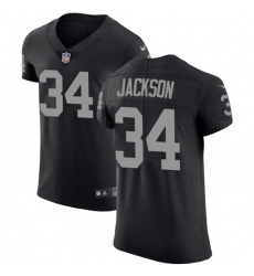 Men's Nike Oakland Raiders #34 Bo Jackson Black Team Color Vapor Untouchable Elite Player NFL Jersey