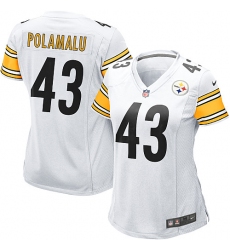 Women's Nike Pittsburgh Steelers #43 Troy Polamalu Game White NFL Jersey