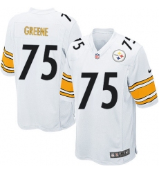 Men's Nike Pittsburgh Steelers #75 Joe Greene Game White NFL Jersey