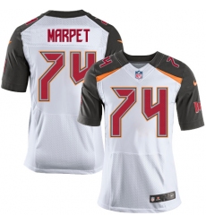 Men's Nike Tampa Bay Buccaneers #74 Ali Marpet Elite White NFL Jersey