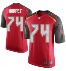 Men's Nike Tampa Bay Buccaneers #74 Ali Marpet Game Red Team Color NFL Jersey