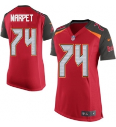 Women's Nike Tampa Bay Buccaneers #74 Ali Marpet Game Red Team Color NFL Jersey
