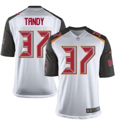 Men's Nike Tampa Bay Buccaneers #37 Keith Tandy Game White NFL Jersey