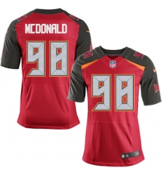 Men's Nike Tampa Bay Buccaneers #98 Clinton McDonald Elite Red Team Color NFL Jersey