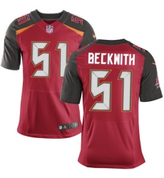 Men's Nike Tampa Bay Buccaneers #51 Kendell Beckwith Elite Red Team Color NFL Jersey