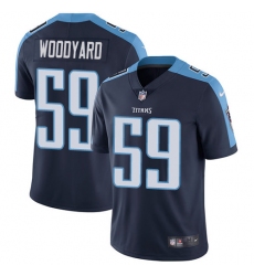 Youth Nike Tennessee Titans #59 Wesley Woodyard Elite Navy Blue Alternate NFL Jersey