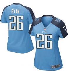 Women's Nike Tennessee Titans #26 Logan Ryan Game Light Blue Team Color NFL Jersey