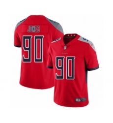 Men's Tennessee Titans #90 DaQuan Jones Limited Red Inverted Legend Football Jersey