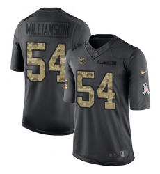 Men's Nike Tennessee Titans #54 Avery Williamson Limited Black 2016 Salute to Service NFL Jersey