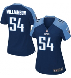 Women's Nike Tennessee Titans #54 Avery Williamson Game Navy Blue Alternate NFL Jersey