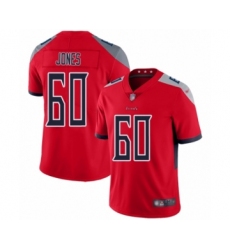 Men's Tennessee Titans #60 Ben Jones Limited Red Inverted Legend Football Jersey