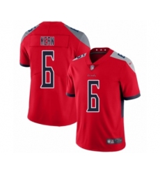 Men's Tennessee Titans #6 Brett Kern Limited Red Inverted Legend Football Jersey