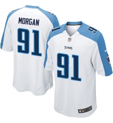 Men's Nike Tennessee Titans #91 Derrick Morgan Game White NFL Jersey