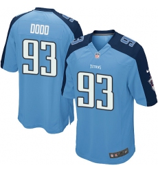 Men's Nike Tennessee Titans #93 Kevin Dodd Game Light Blue Team Color NFL Jersey