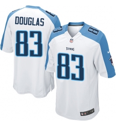 Men's Nike Tennessee Titans #83 Harry Douglas Game White NFL Jersey