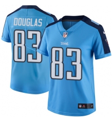 Women's Nike Tennessee Titans #83 Harry Douglas Elite Light Blue Team Color NFL Jersey