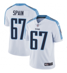 Youth Nike Tennessee Titans #67 Quinton Spain Elite White NFL Jersey