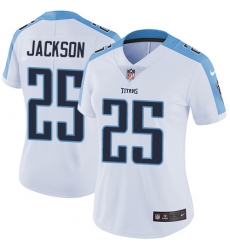 Women's Nike Tennessee Titans #25 Adoree' Jackson Elite White NFL Jersey