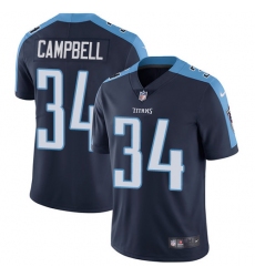 Men's Nike Tennessee Titans #34 Earl Campbell Navy Blue Alternate Vapor Untouchable Limited Player NFL Jersey