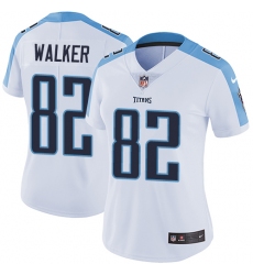 Women's Nike Tennessee Titans #82 Delanie Walker Elite White NFL Jersey