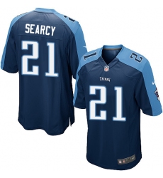 Men's Nike Tennessee Titans #21 Da'Norris Searcy Game Navy Blue Alternate NFL Jersey