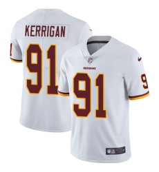 Youth Nike Washington Redskins #91 Ryan Kerrigan Elite White NFL Jersey