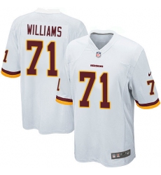 Men's Nike Washington Redskins #71 Trent Williams Game White NFL Jersey