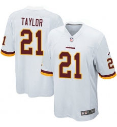 Men's Nike Washington Redskins #21 Sean Taylor Game White NFL Jersey