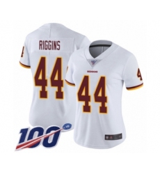 Women's Washington Redskins #44 John Riggins White Vapor Untouchable Limited Player 100th Season Football Jersey