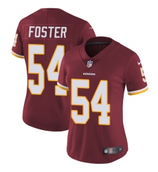 Women's Nike Washington Redskins #54 Mason Foster Burgundy Red Team Color Vapor Untouchable Limited Player NFL Jersey