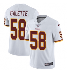 Youth Nike Washington Redskins #58 Junior Galette Elite White NFL Jersey